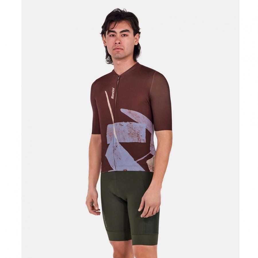 Santini Note Jersey-Chocolate - D Byk Store