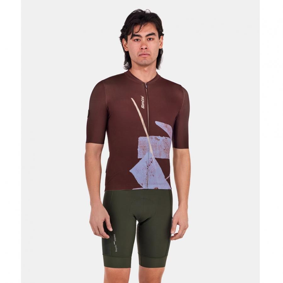 Santini Note Jersey-Chocolate - D Byk Store