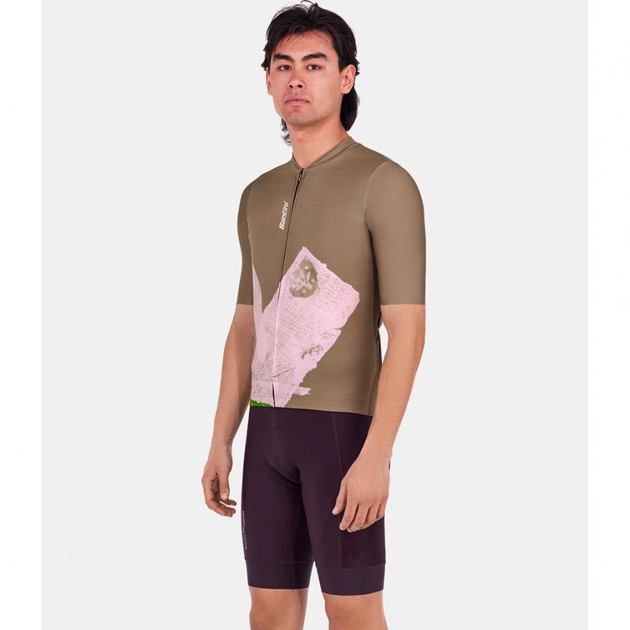 Santini Note Jersey-Military Green - D Byk Store
