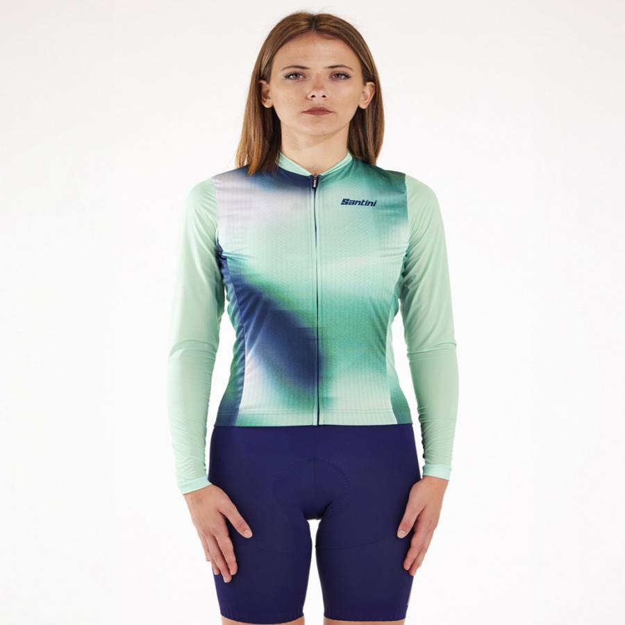 Santini Ombra Eco Sleek Long Sleeve Unisex Jersey-Green - D Byk Store