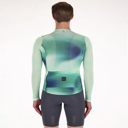 Santini Ombra Eco Sleek Long Sleeve Unisex Jersey-Green - D Byk Store