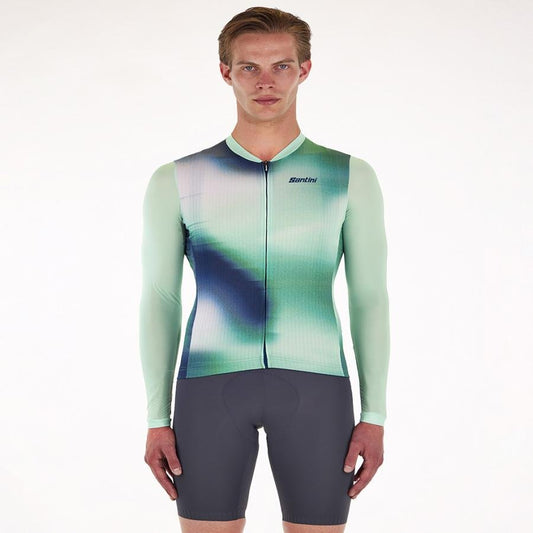 Santini Ombra Eco Sleek Long Sleeve Unisex Jersey-Green - D Byk Store