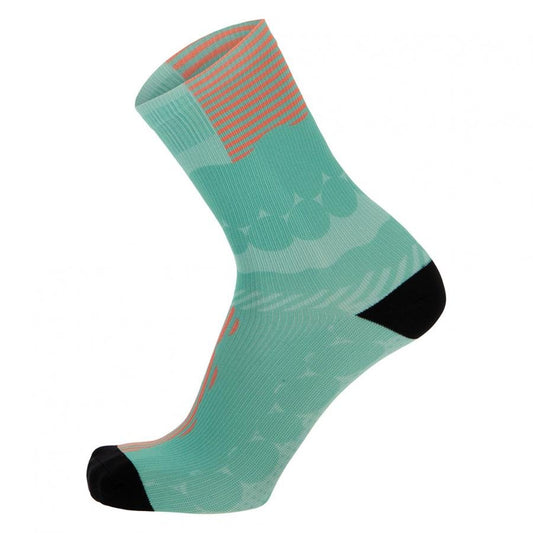 Santini Optic Socks-Aqua - D Byk Store