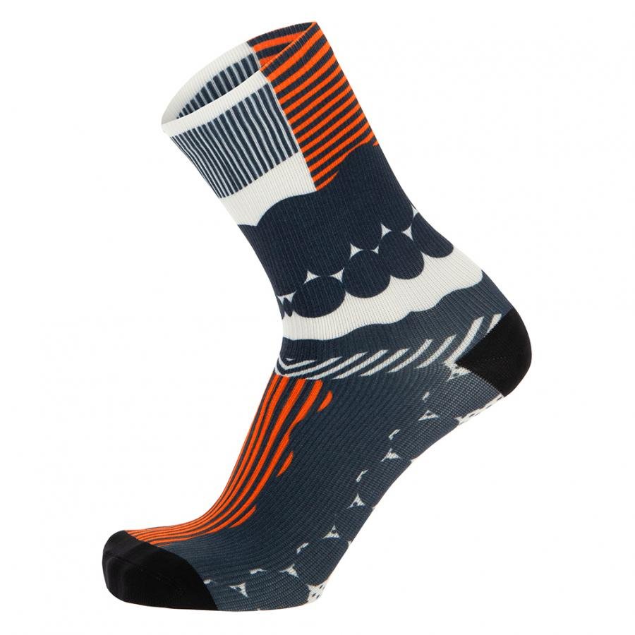 Santini Optic Socks-Fluo Orange - D Byk Store