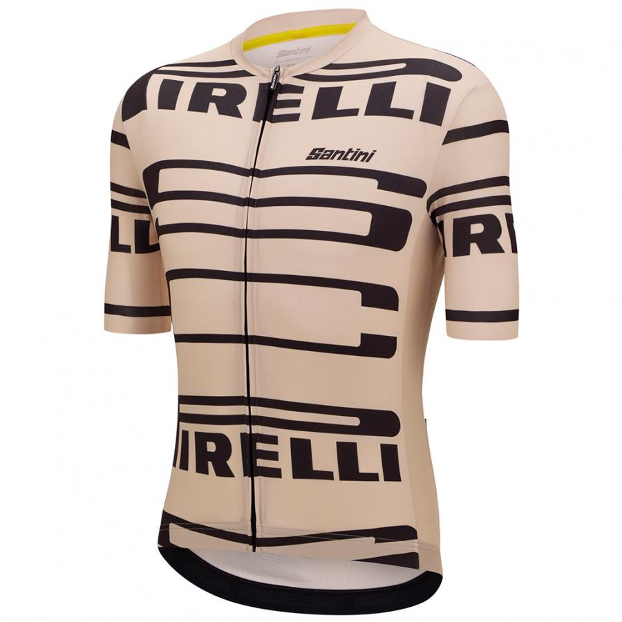 Santini Pirelli Sport Club Unisex Jersey-Beige - D Byk Store