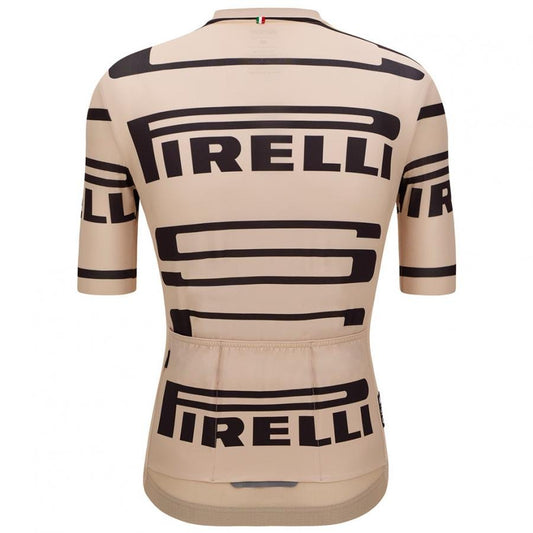 Santini Pirelli Sport Club Unisex Jersey-Beige - D Byk Store