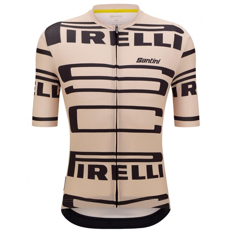 Santini Pirelli Sport Club Unisex Jersey-Beige - D Byk Store