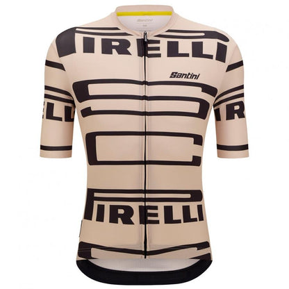 Santini Pirelli Sport Club Unisex Jersey-Beige - D Byk Store
