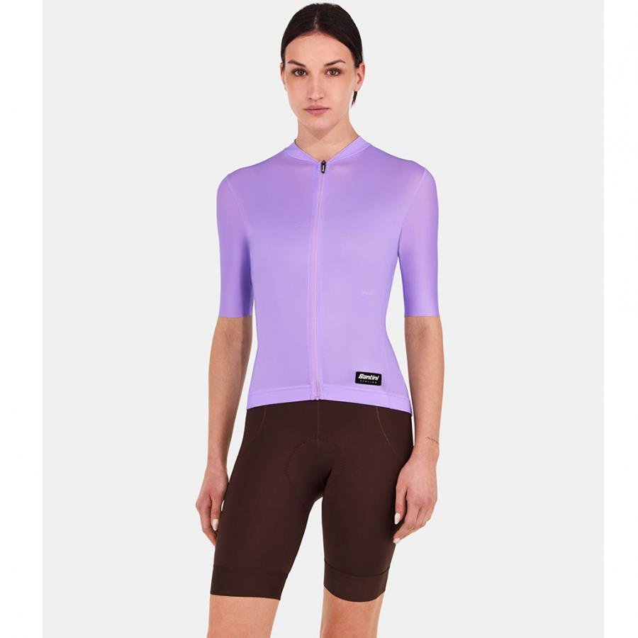 Santini Ready To Ride Unisex Jersey-Lilac - D Byk Store