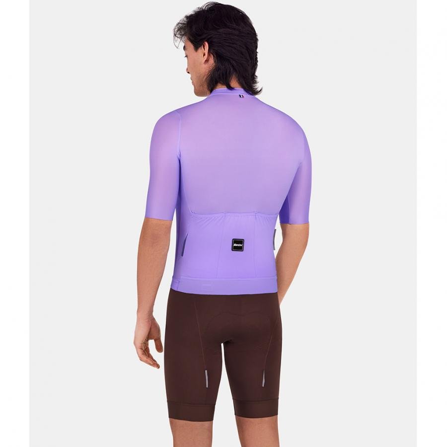 Santini Ready To Ride Unisex Jersey-Lilac - D Byk Store