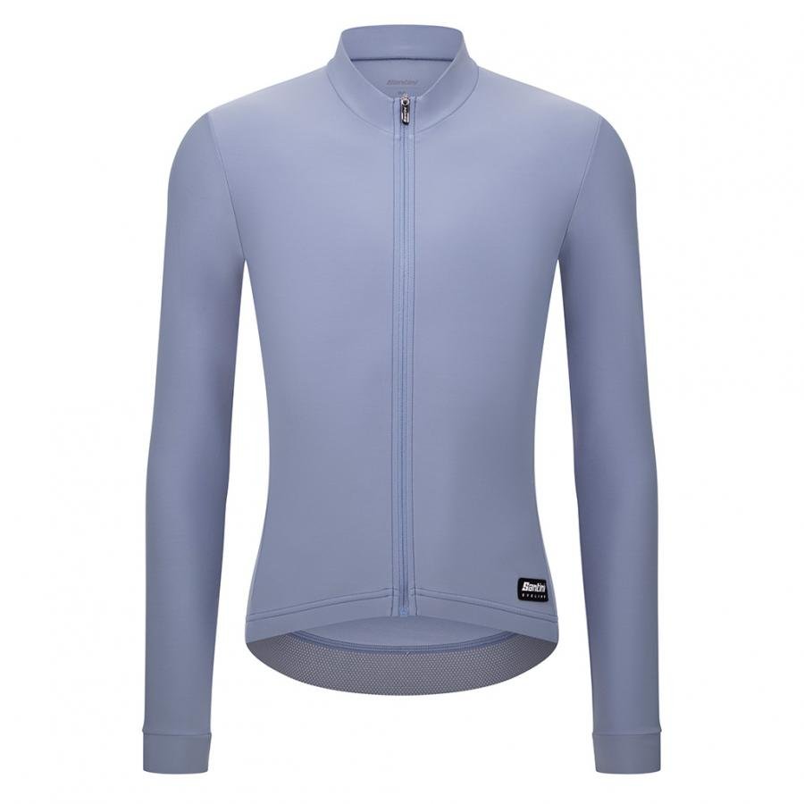 Santini Ready To Ride Unisex Long Sleeve Jersey-Light Blue - D Byk Store
