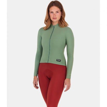 Santini Ready To Ride Unisex Long Sleeve Jersey-Sage Green - D Byk Store