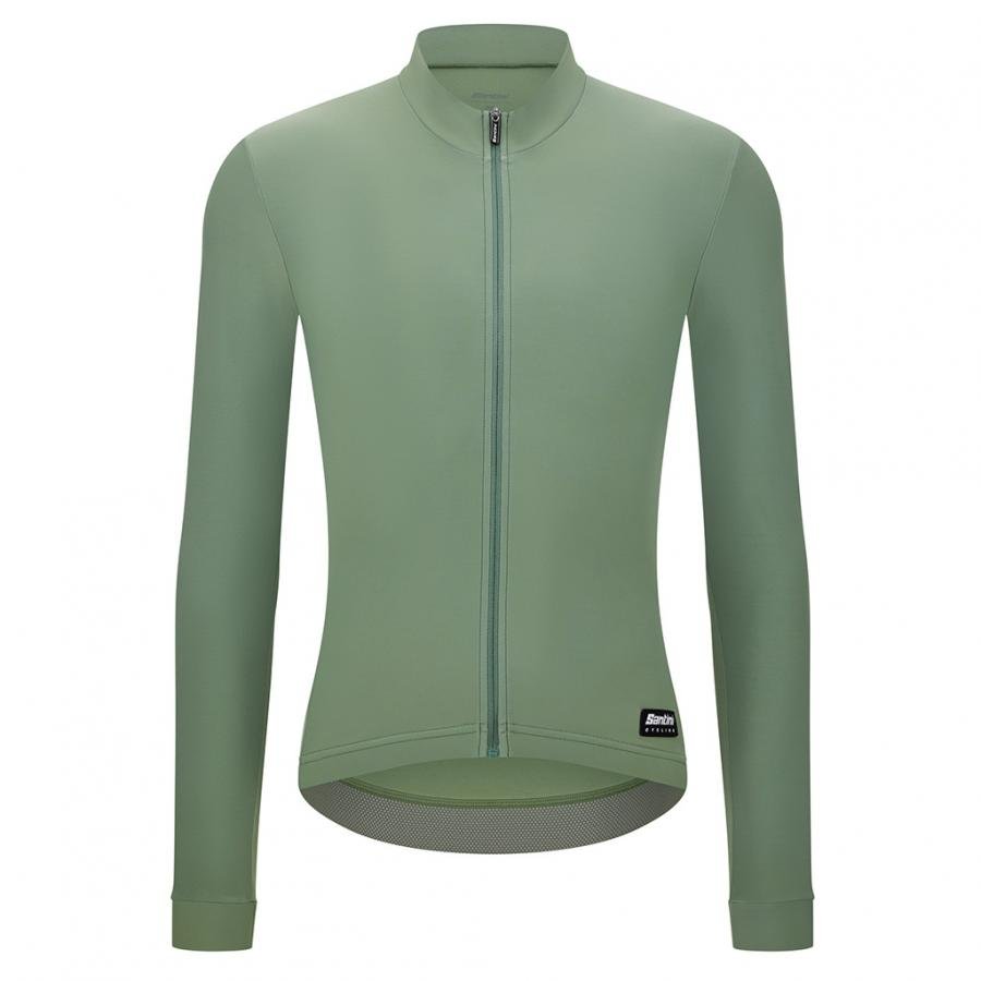 Santini Ready To Ride Unisex Long Sleeve Jersey-Sage Green - D Byk Store