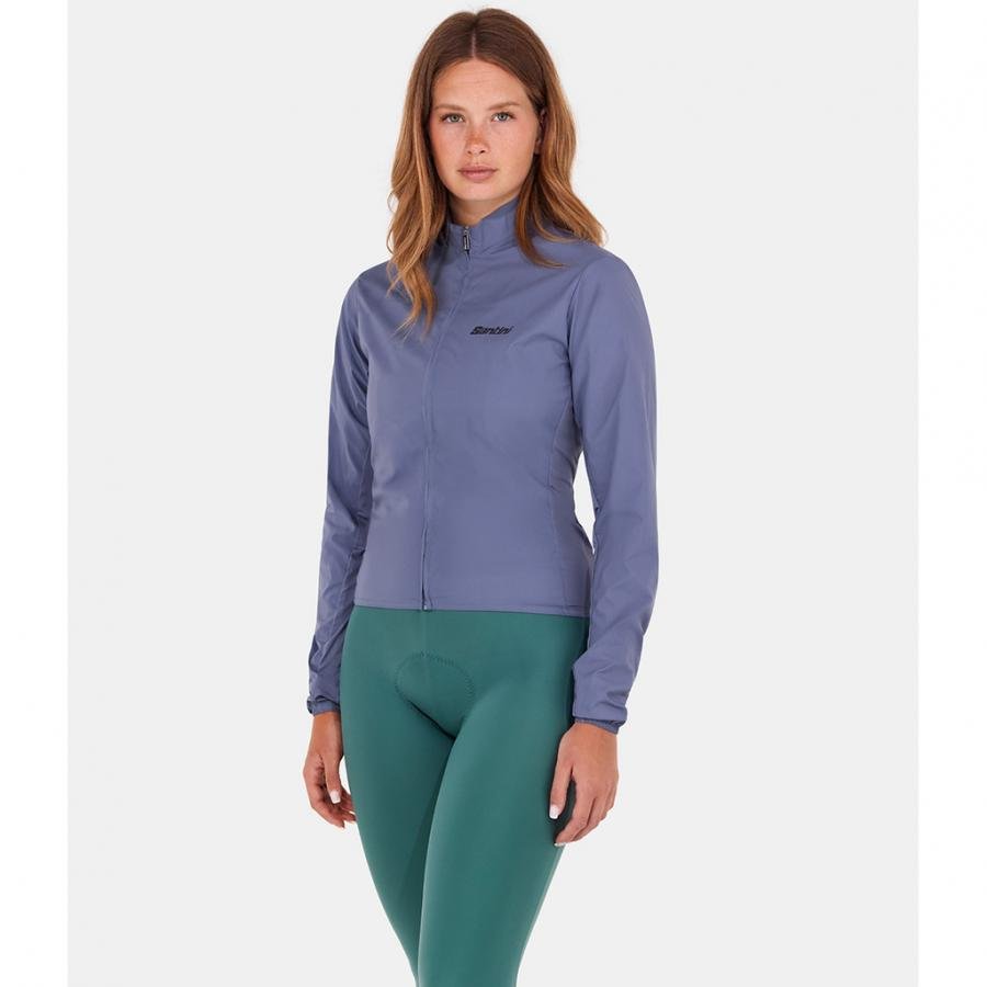 Santini Ready To Ride Unisex Wind Jacket-Light Blue - D Byk Store