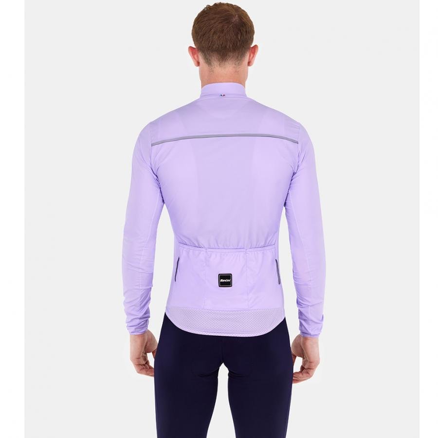 Santini Ready To Ride Unisex Wind Jacket-Lilac - D Byk Store