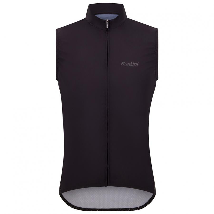 Santini Ready To Ride Unisex Wind Vest-Black - D Byk Store