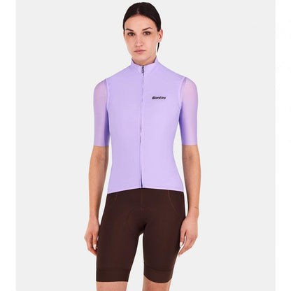 Santini Ready To Ride Unisex Wind Vest-Lilac - D Byk Store