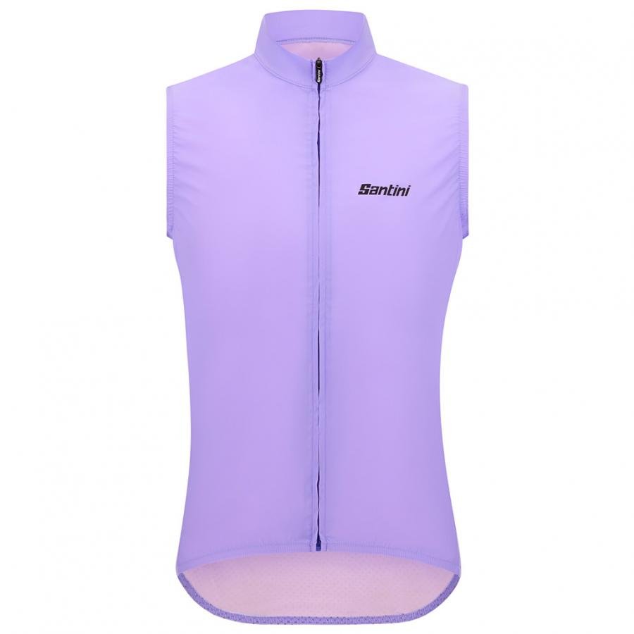 Santini Ready To Ride Unisex Wind Vest-Lilac - D Byk Store