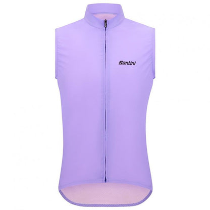 Santini Ready To Ride Unisex Wind Vest-Lilac - D Byk Store