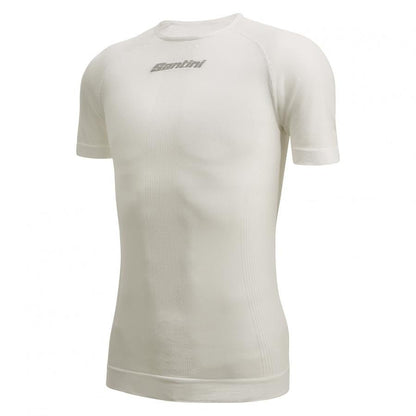 Santini Rete Baselayer (Short Sleeve)-White - D Byk Store