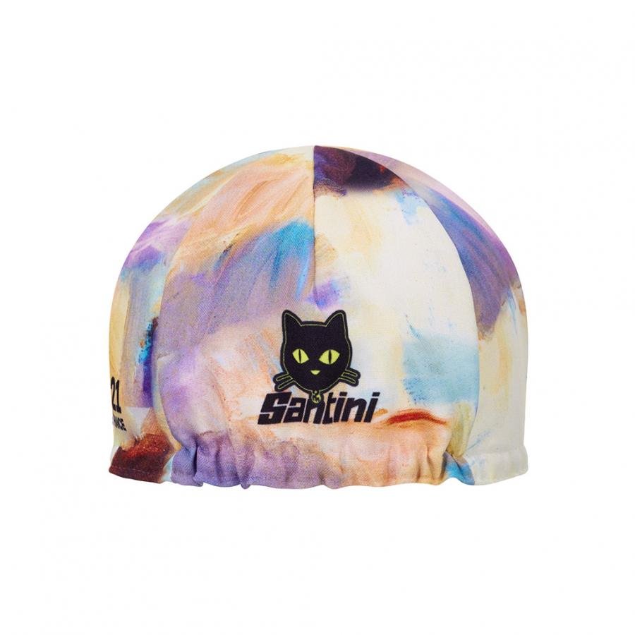 Santini TDF Arrivee Montmartre Cycling Cap-Blue - D Byk Store