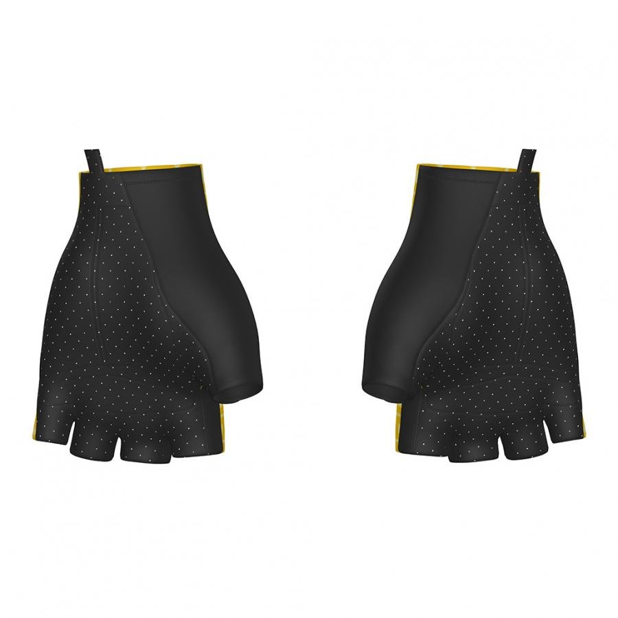 Santini TDF Grand Depart Barcelone Gloves-Yellow - D Byk Store