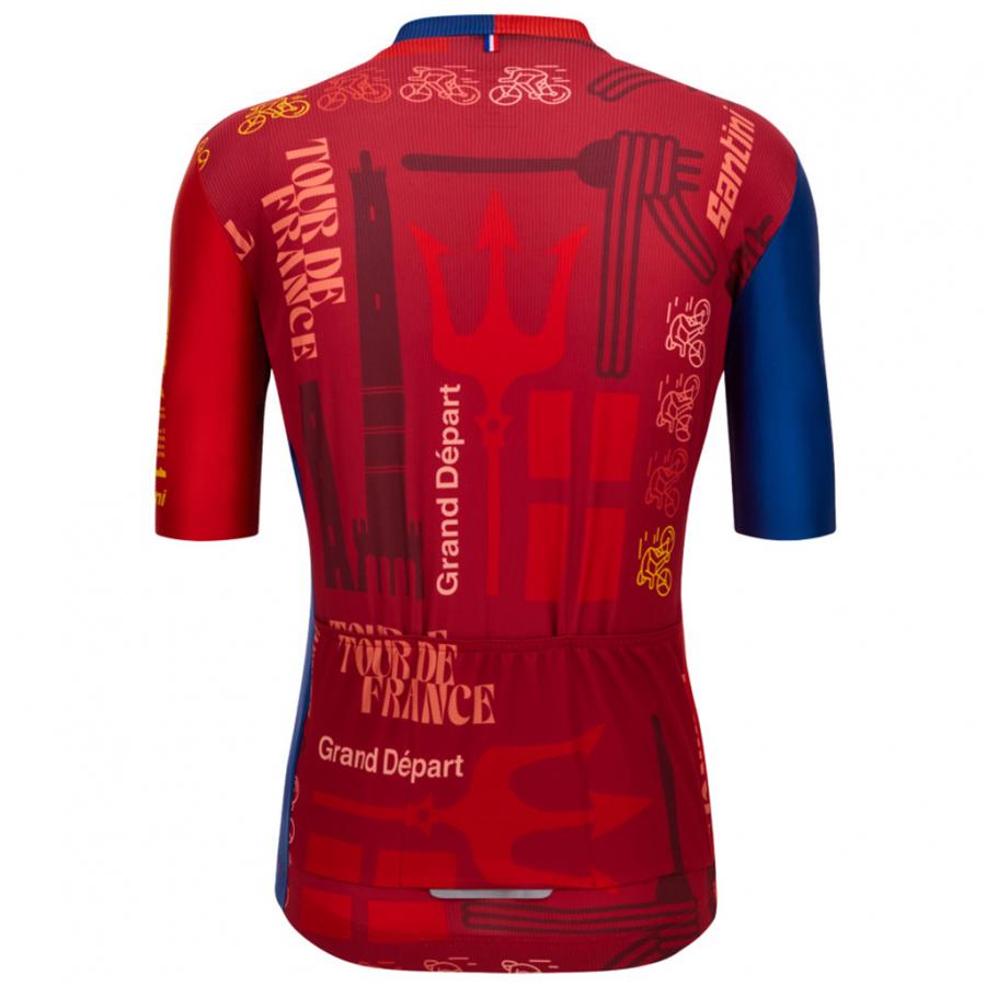 Santini Tour De France Bologna Jersey-Print - D Byk Store