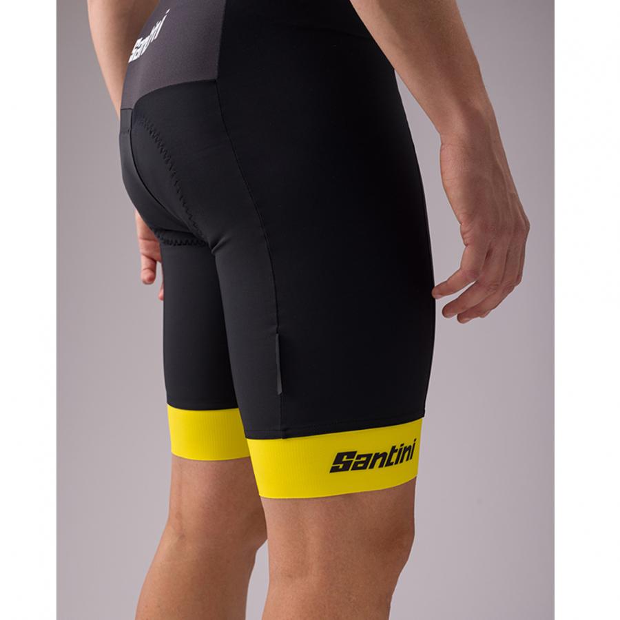 Santini Tour De France GC Leader Pro Bibshorts-Black/Yellow - D Byk Store