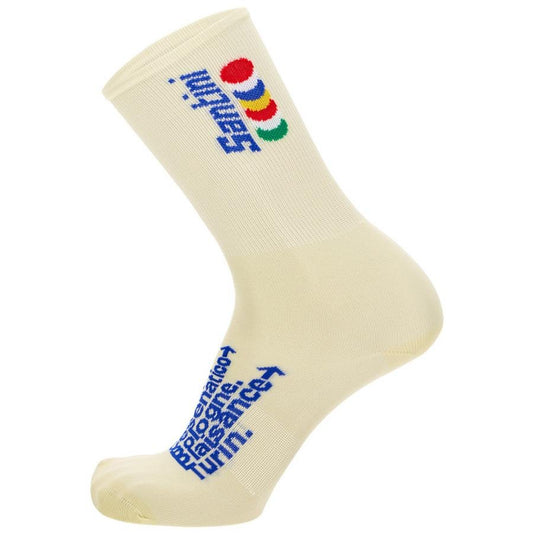 Santini Tour De France Grand Depart Florence Socks-White - D Byk Store