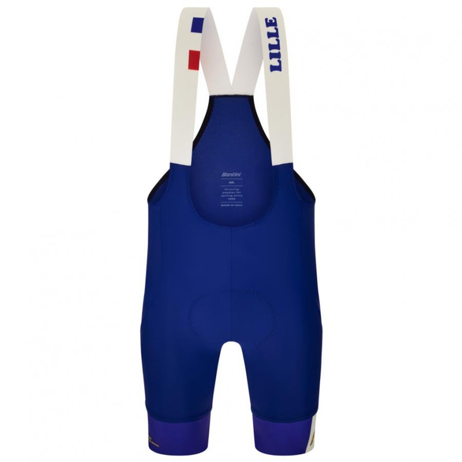 Santini Tour De France Grand Depart Lille Bibshorts-Blue - D Byk Store
