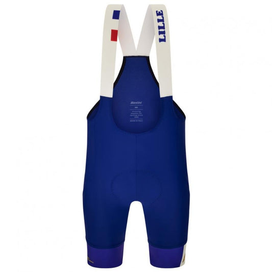 Santini Tour De France Grand Depart Lille Bibshorts-Blue - D Byk Store