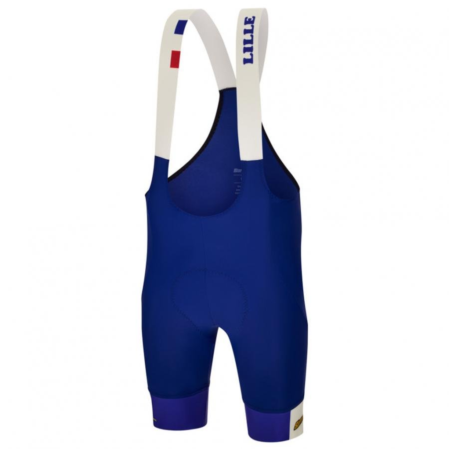 Santini Tour De France Grand Depart Lille Bibshorts-Blue - D Byk Store