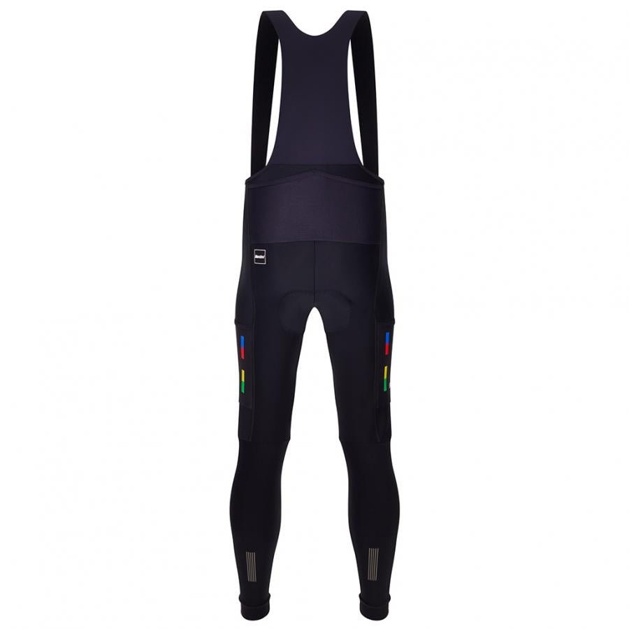 Santini UCI World Champion Mondo Bibtights-Black - D Byk Store