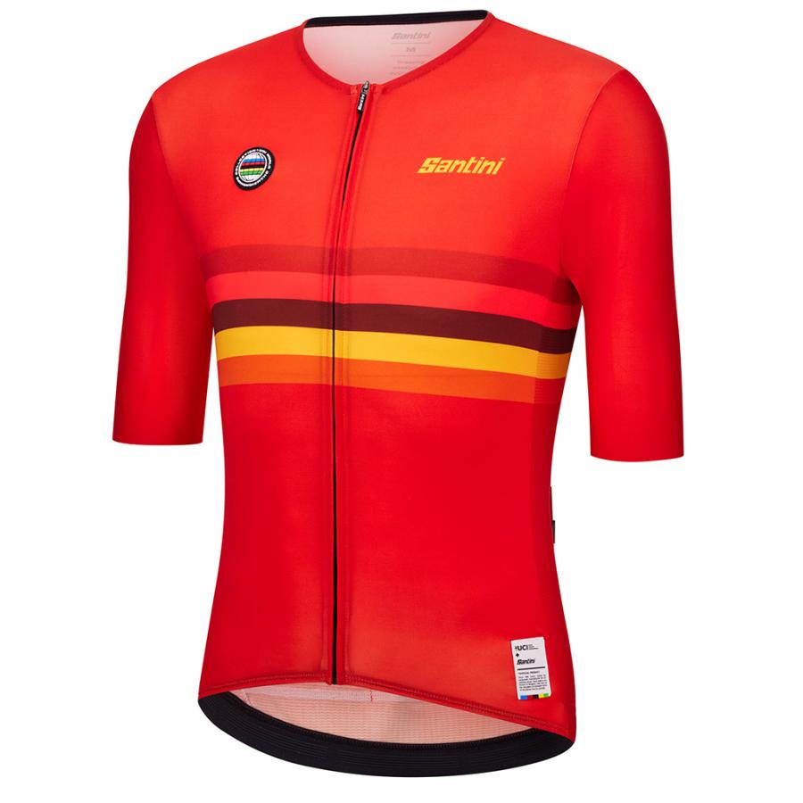 Santini UCI World Champion Nations Line Unisex Jersey-Spain - D Byk Store