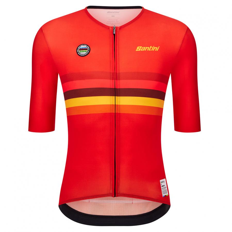 Santini UCI World Champion Nations Line Unisex Jersey-Spain - D Byk Store
