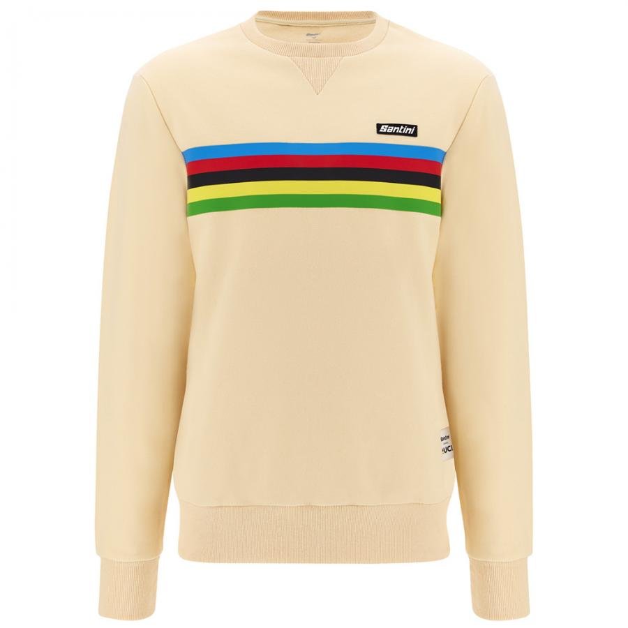 Santini UCI World Champion Sweatshirt-Cappuccino - D Byk Store