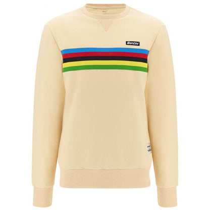 Santini UCI World Champion Sweatshirt-Cappuccino - D Byk Store