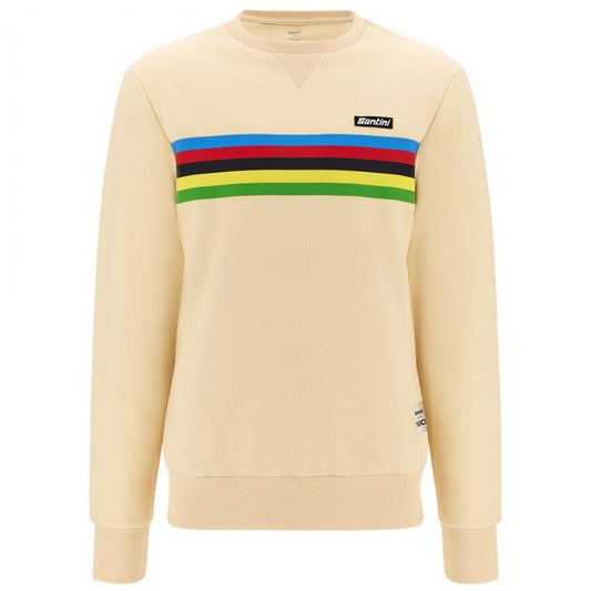 Santini UCI World Champion Sweatshirt-Cappuccino - D Byk Store