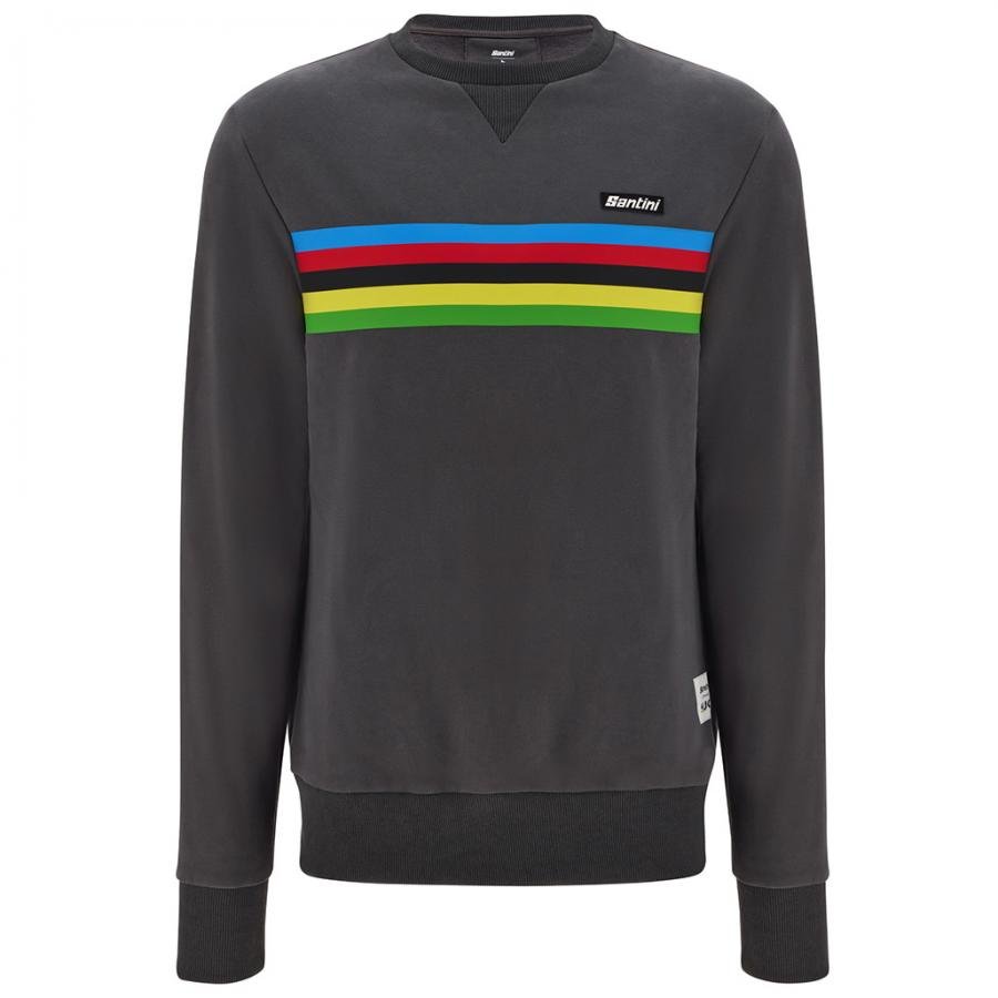 Santini UCI World Champion Sweatshirt-Grey - D Byk Store