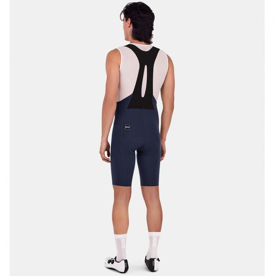 Santini Unico Edge Bibshorts-Navy Blue - D Byk Store