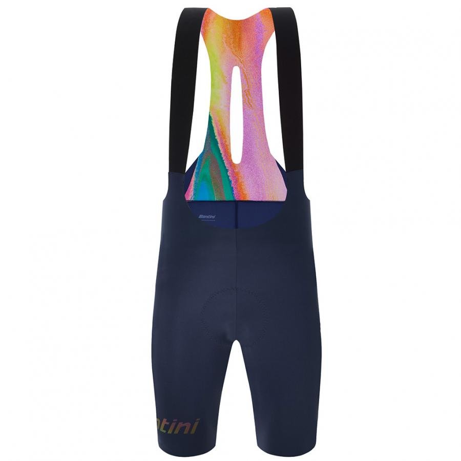 Santini Unico Edge Bibshorts-Navy Blue - D Byk Store