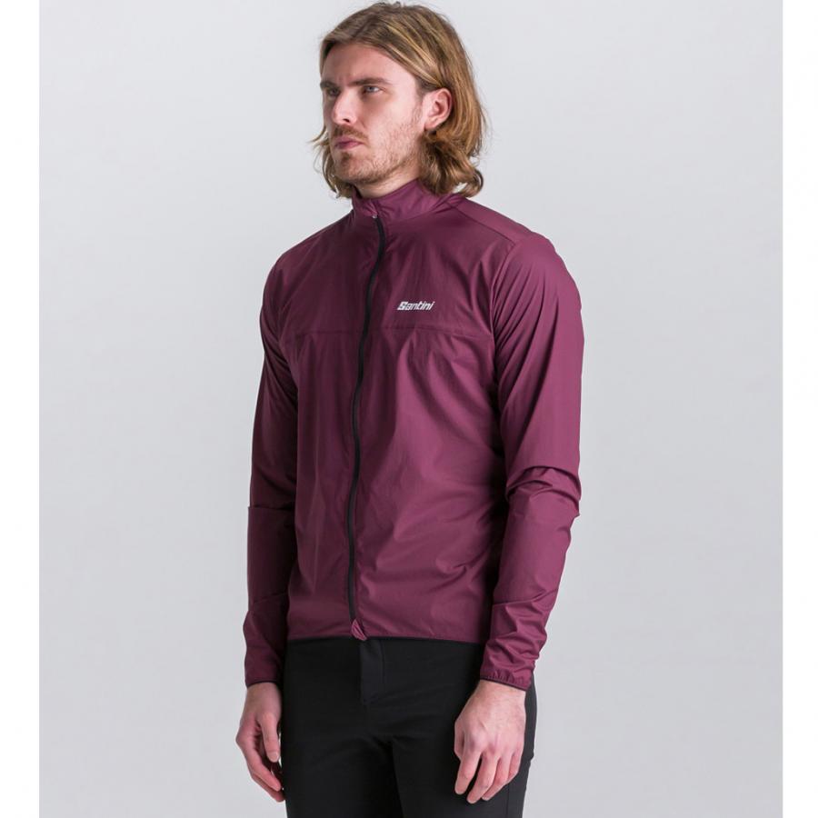 Santini Ventus Wind Jacket-Burgundy - D Byk Store