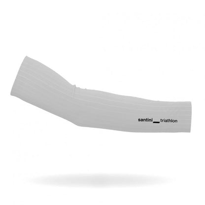 Santini Viper Aero Arm Warmers-White - D Byk Store