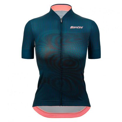 Santini Wmn Delta Vortex Jersey-Teal - D Byk Store