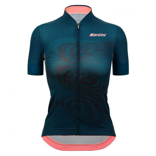 Santini Wmn Delta Vortex Jersey-Teal - D Byk Store