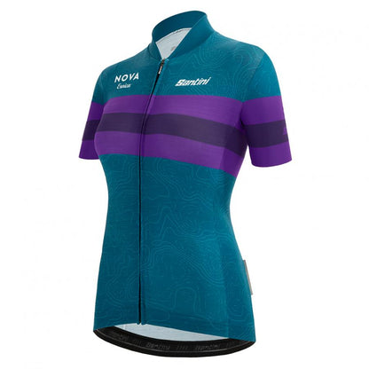 Santini Wmn Eroica Opera Jersey-Teal - D Byk Store