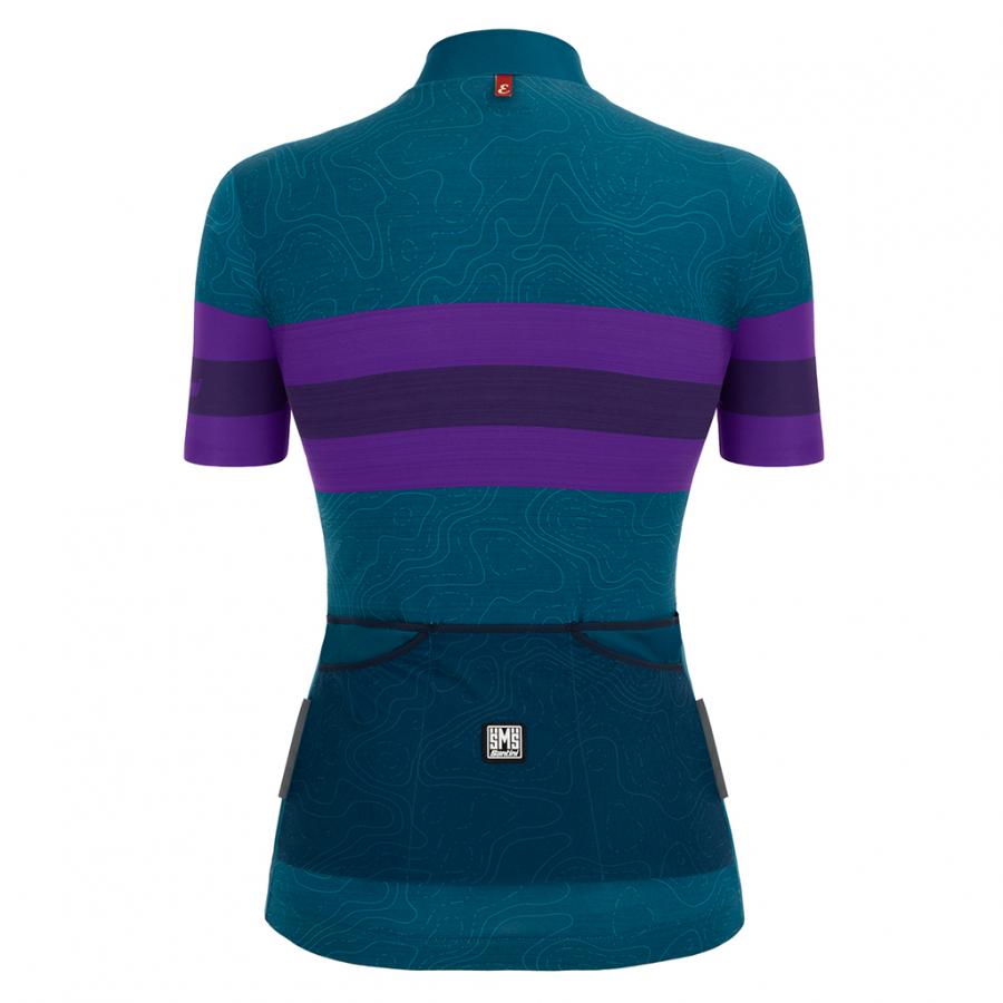Santini Wmn Eroica Opera Jersey-Teal - D Byk Store