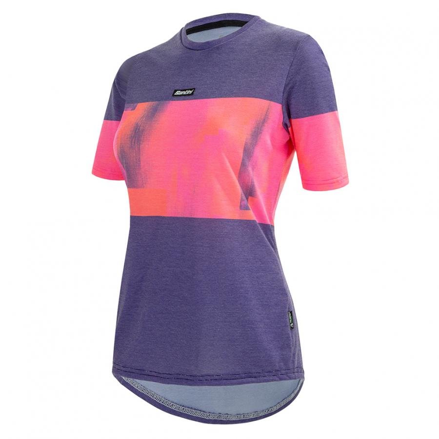 Santini Wmn Forza Indoor Training Tech T-Shirt-Atomic Orange - D Byk Store