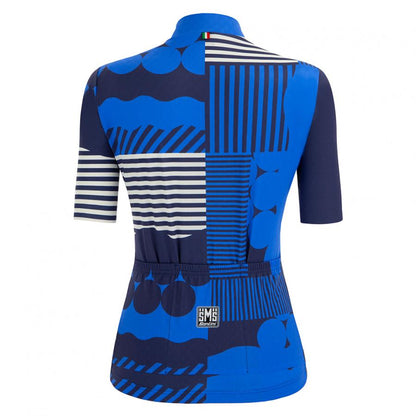Santini Wmn Giada Optic Jersey-Blue - D Byk Store