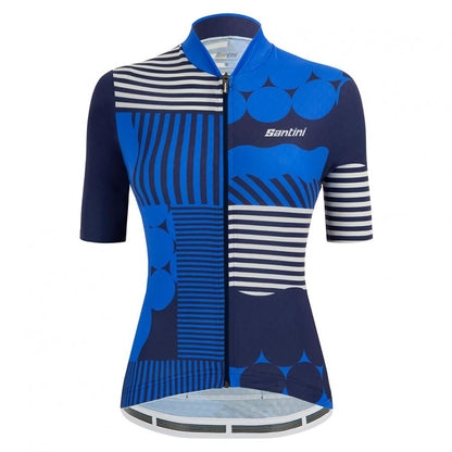 Santini Wmn Giada Optic Jersey-Blue - D Byk Store